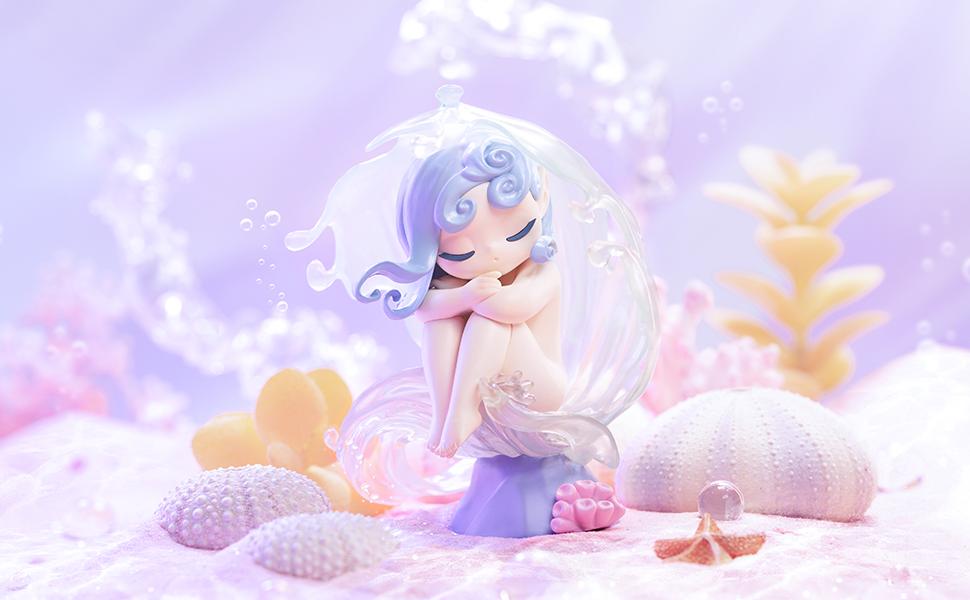 52TOYS Sleep Sea Elves Series Collectible Toy Kawaii Creative Gift Room Decor Desktop Decoration Gift for Birthday Party Action Figures Figurine Candybox