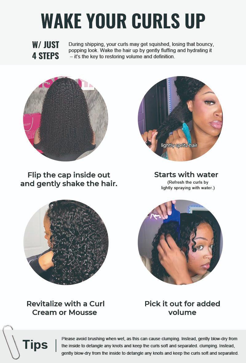 [WEAR GO HALF WIG] ISEE HAIR Invisible Hairline Wear Go Afro Curly Hair Half Wig Glueless Human Hair Wigs Seamless Flip Over Wig Beginner Friendly Vacation Hair #Category Spotlight