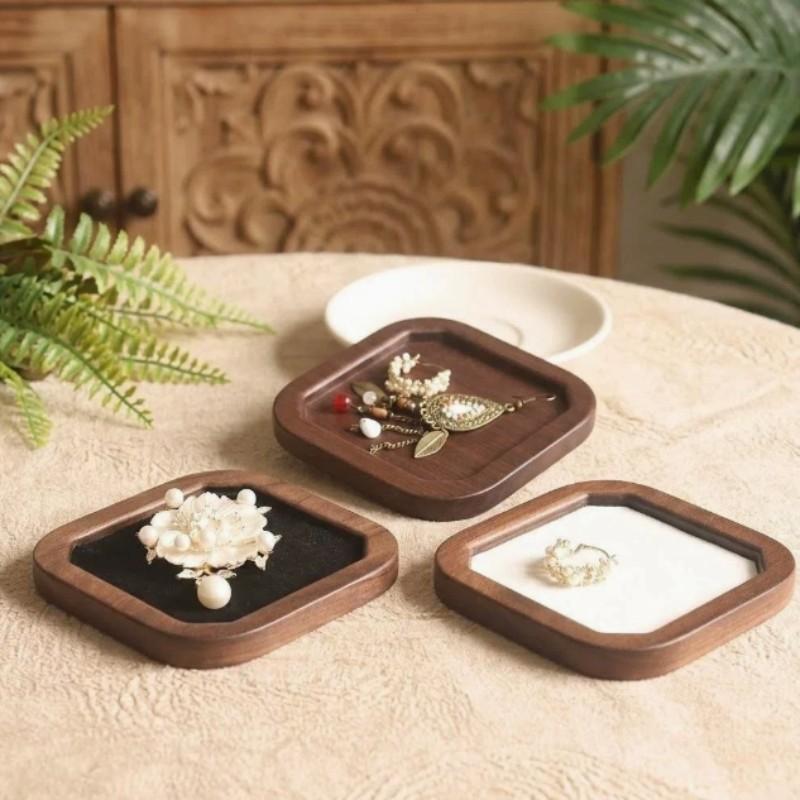 Elegant Rectangular Jewelry Tray, Storage for Earrings, Rings, Necklaces, Crystal Bracelets, Home or Office Use, Accessory Organizer