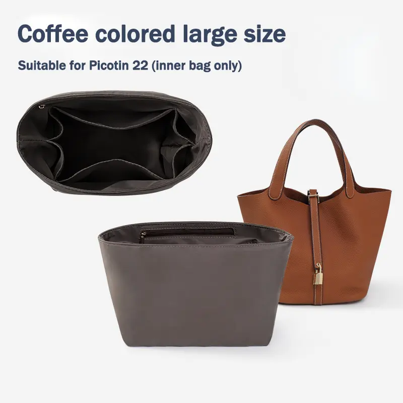 Bag Organizer Insert for 18/22 Tote Bag, Multi‑Pocket Large Capacity Inner Liner Bag, Handbag Divider Insert Purse Organizer
