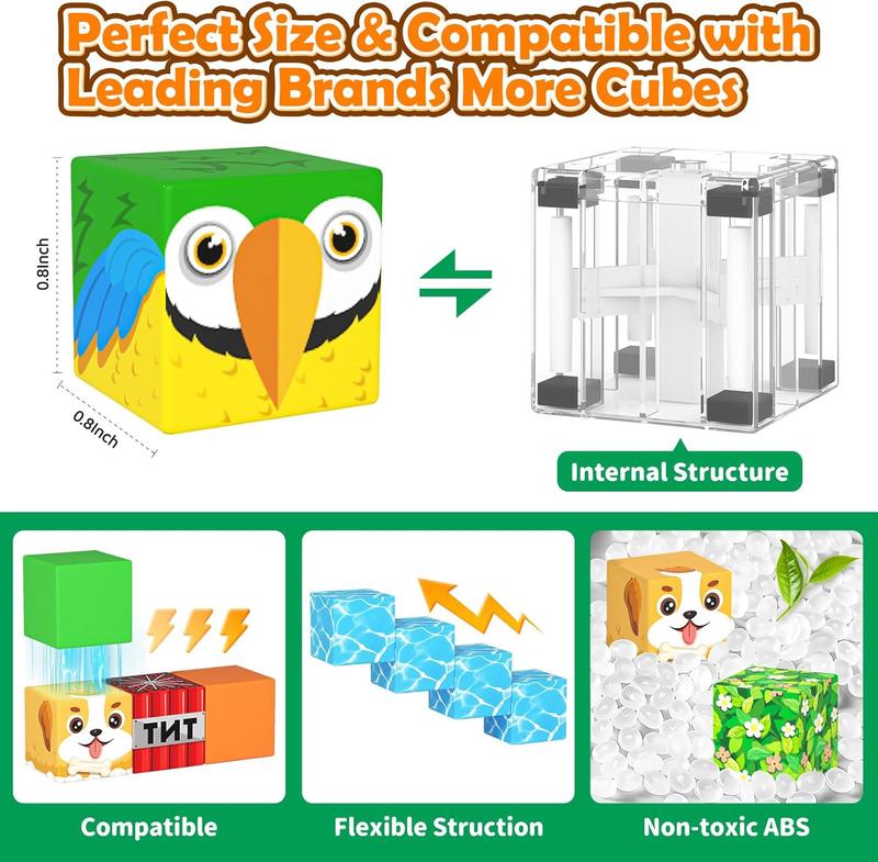 Magnetic Building Blocks-150PCS with Drawstring Bag STEM Montessori Children Sensory Toys Build Mine Magnet World Gift Set