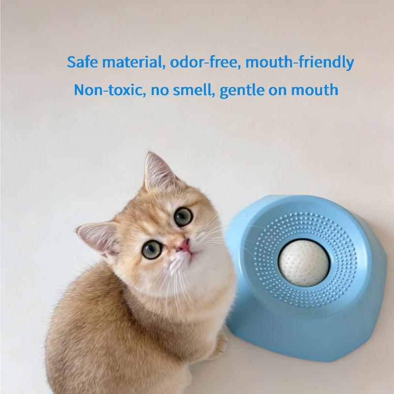 This interactive silicone slow feeder bowl for large dogs and cats features a licking surface and puzzle ball to slow eating, relieve coughs, and reduce anxiety.Includes replacement balls for extended use and lasting durability. enrichment pet buttons