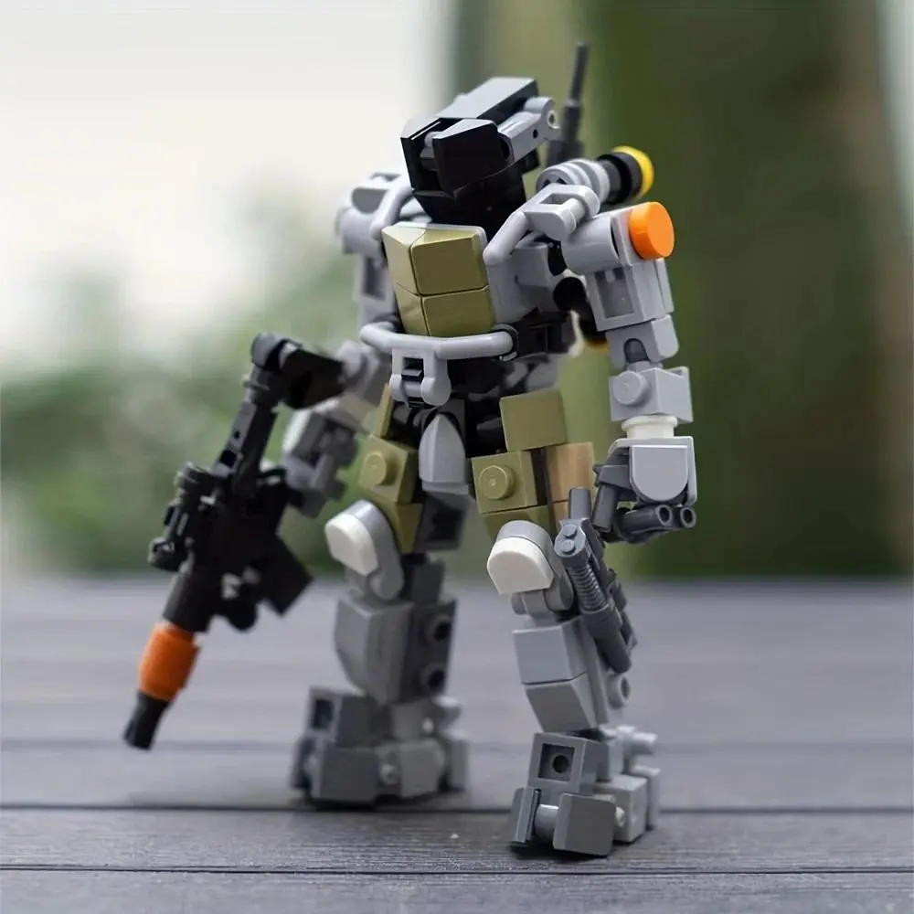 Robot Building Kit Armor Action Figure Building Model Toy Collectible Toy For Kids Adults Christmas Birthdays Gift