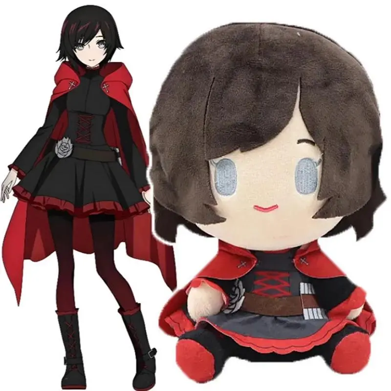 2026 New hot item Anime rwby Plush Toys Cartoon Ruby Stuffed Dolls Plushie Figures Home Sofa Decoration Pillow Christmas Birthday Gifts