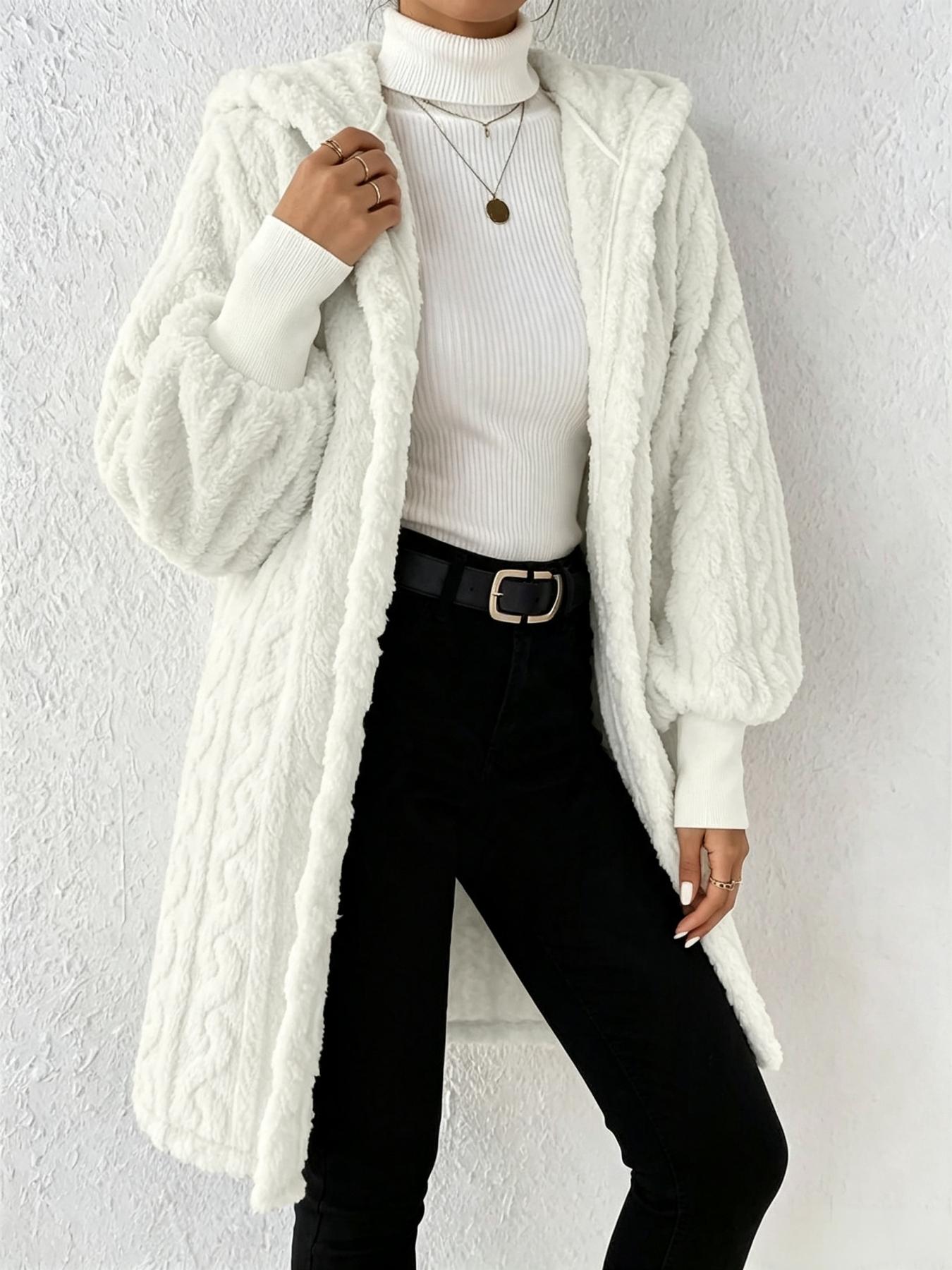 1 piece, comfortable and wearable nightgown for home, women's thickened autumn and winter velvet hooded super long coat pajamas
