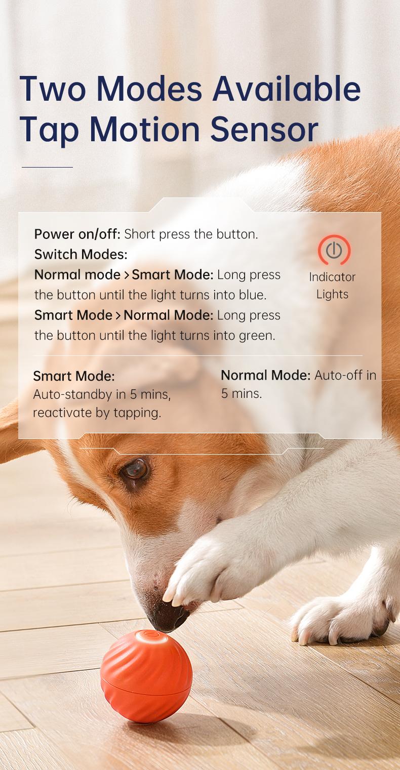 TikTokShopBlackFriday, Petgravity Interactive Dog Toys Dog Bouncing Ball, Dog Jumping Ball, Motion Activated Automatic Bouncing Ball Toys for Small/Medium Dogs, USB Rechargeable Pet Toys