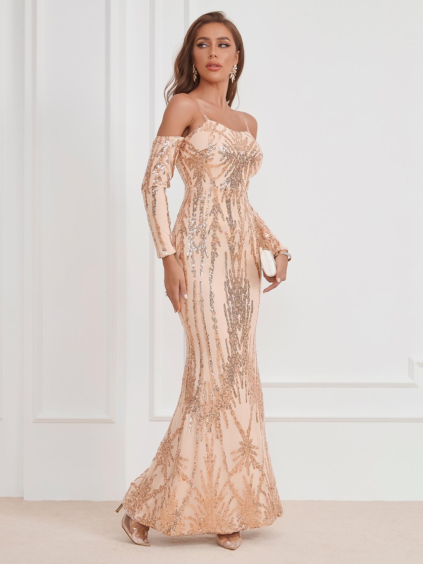 champagne chiffon sleeveless dress Natalia Strapless Maxi - XS Size - Women's Dresses Size:10 size Midi lenght line silhouette with a Dusty Bridesmaid Dresses Cocktail Dress Forever 21