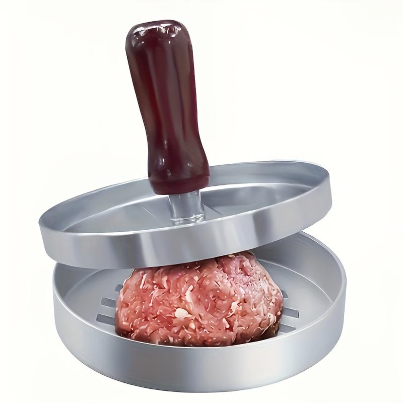 Burger Patty Press with Stuffed Mold, Aluminum Alloy Body & Non-Stick Handle, Professional Kitchen Meat Press Tool