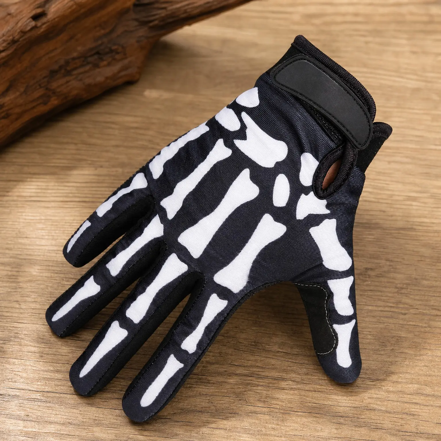 Adjustable Lightweight Skeleton Skull Sports Work Gloves Anti-Slip Breathable for Men & Women Motorcycle, Cycling, Biking, WorkoutGift