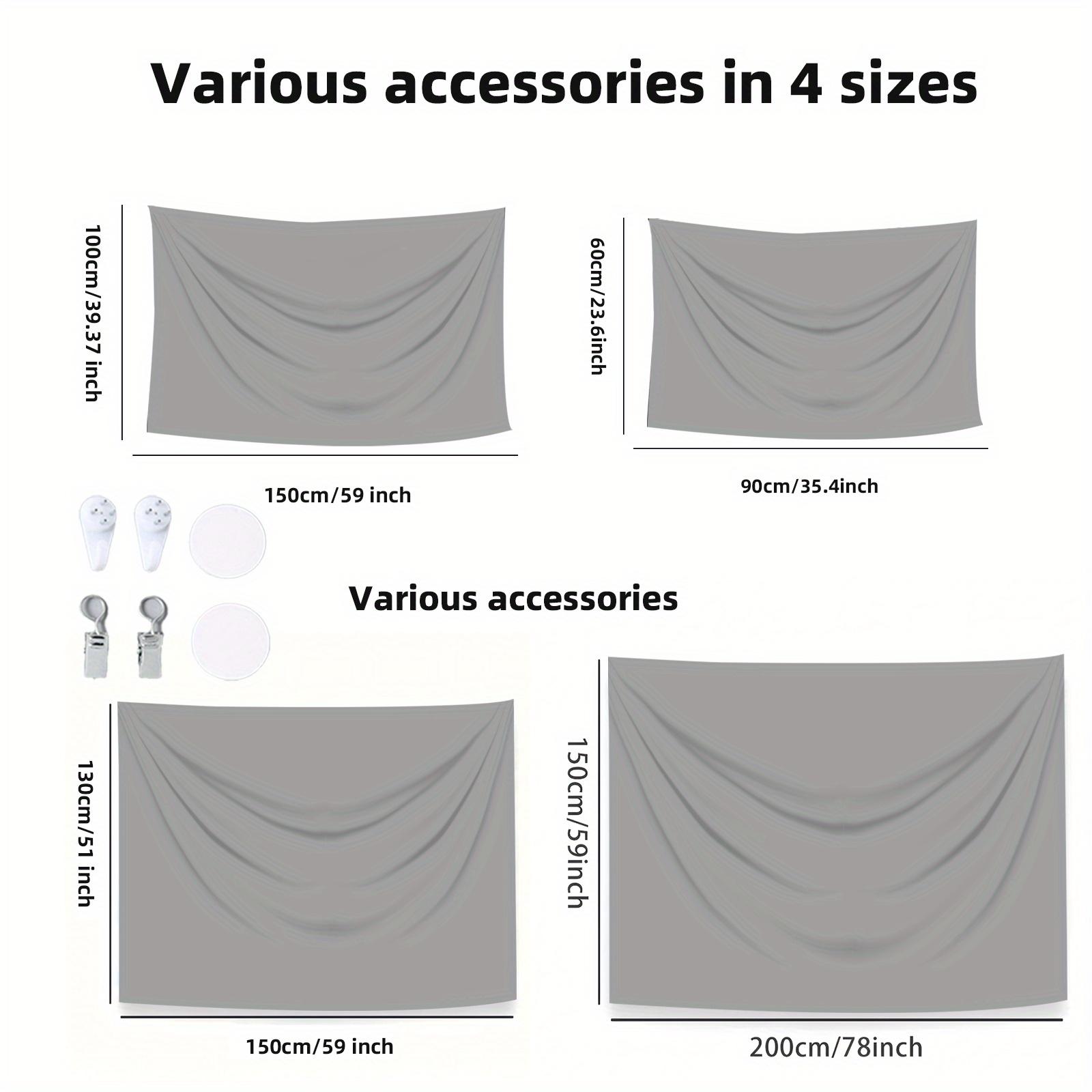 Bohemian Floral Mandala Tapestry Wall Hanging - Bedroom Living Room Decorative Polyester Wall Pendant with Free Installation Kit