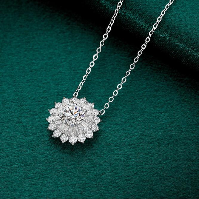 S925 Sterling silver Women's grace Snowflake Design Dangle Set, Necklaces and Rings，Christmas Themed Jewelry  for Party, Daily Decor