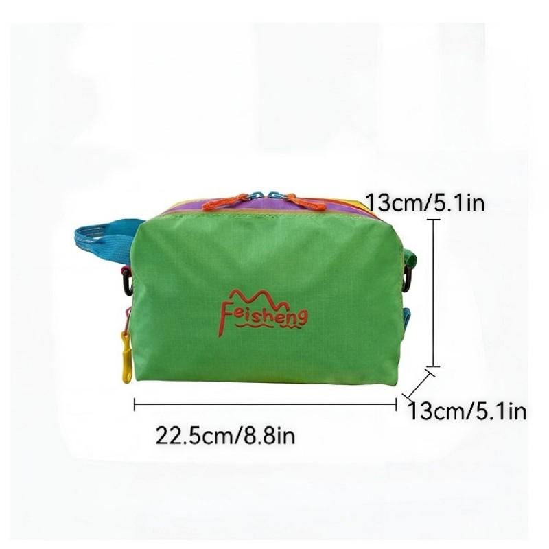 Dopamine Storage Bag, Multi-Layer Partition Crossbody Bag, Travel Makeup Organizer, Colorful Shoulder Bag, All-In-One Essentials Pack