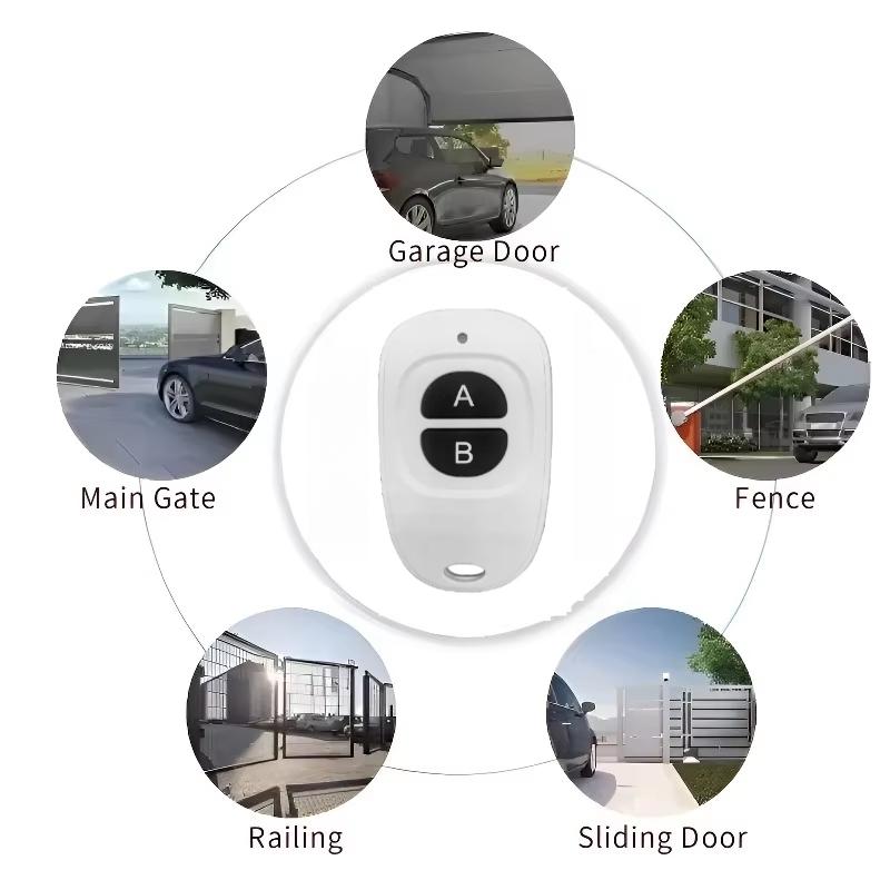 Garage Door Remote Control for Cloning Electric Roll-Up Garage Doors with Wireless Transmitter Fixed Code Security Handle