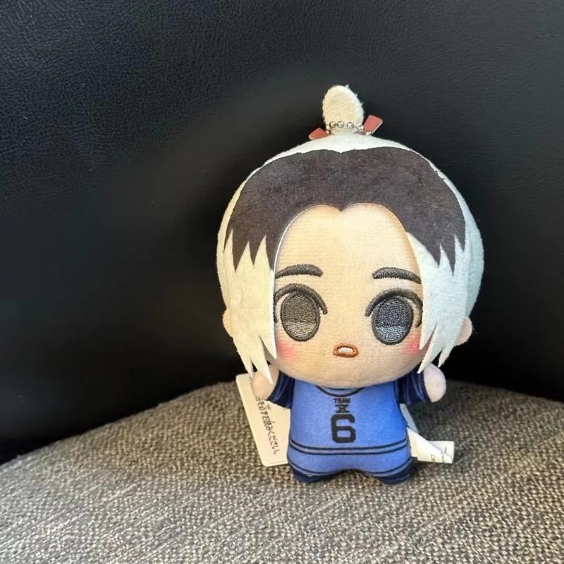 10cm Kawaii Blue Lock Soccer Plush Dolls - Soft Stuffed Keychain for Fans