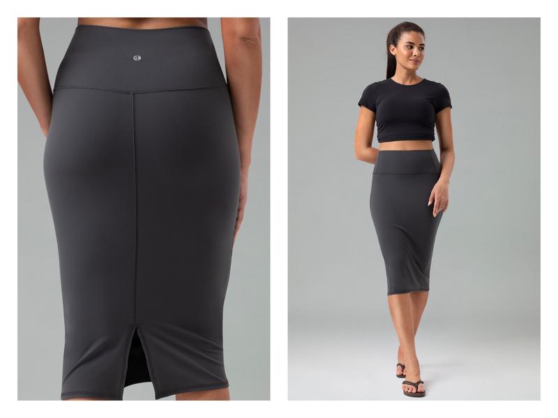 Colorfulkoala Women's Pencil Skirt Dreamlux High-Waisted with Back Slit for Office & Casual Wear