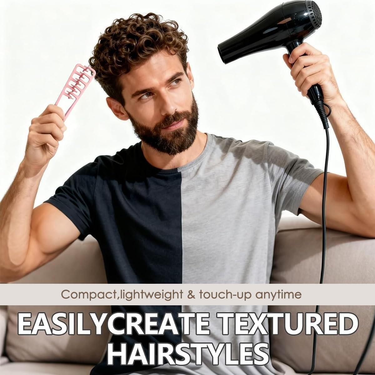 Volumizing Texture Hair Comb, Root Lifting for Men and Women, Covers Hair Parting and Bangs, Styling Brush for Thickening Hair