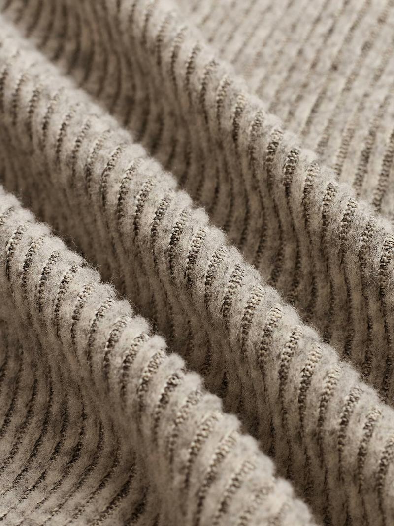 Women's Casual Elegant Ribbed Knit Button Long Sleeve Top, Fitted Plain Design, All Season Wear, Moderate Fabric Thickness, Knitwear