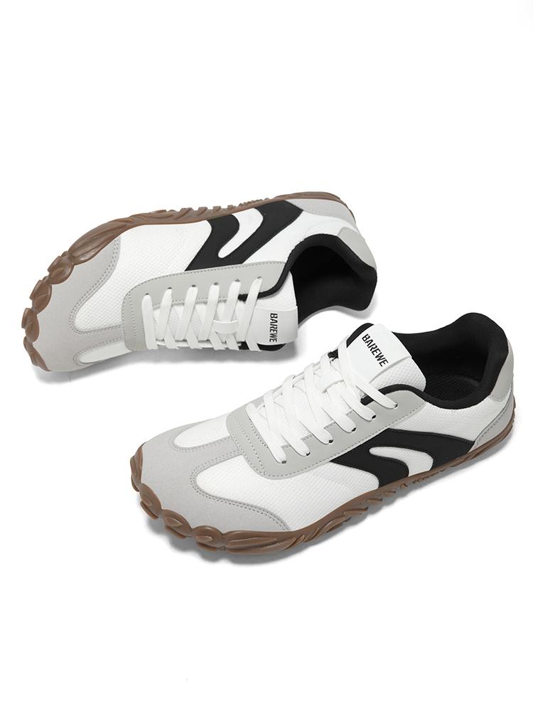 Barewe Unisex Wide Toe Barefoot Shoes, Lightweight Soft Sole Walking Shoes, Spring Fall Casual Skateboard Sports Shoes