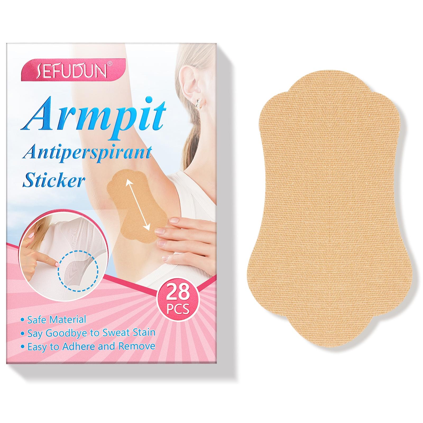 Sefudun Underarm Sweat Patches 28pcs, Soft Skin-Friendly, Gentle Leak-Proof, Lightweight Breathable, Summer Use, No Damage to Clothes