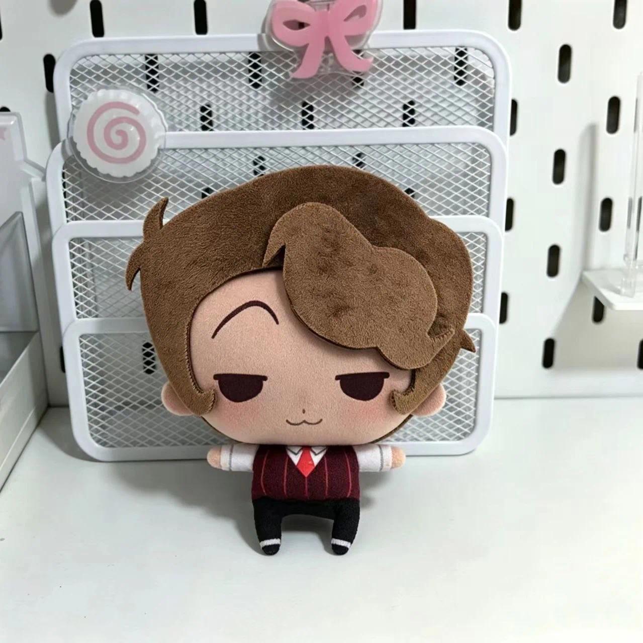 Latest 10cm Stuffed Hazbin Alastor VOX Plushie Stuffed Toys Hotel Vincent Plush Dolls Decor Pendants Keychain Birthday Xmas Gift