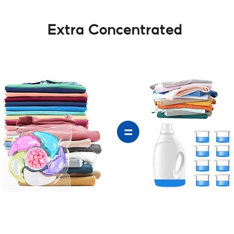 ALL-In-1 Laundry Detergent beads,  50/120/360pcs Scent Booster Laundry capsules 💐 Concentrated Liquid Fabric Softener, Fruit Scented, Strong Stain Removal, Color Protection 👕✨, Laundry Detergent Balls, Laundry Pods Laundry Tools & Accessories