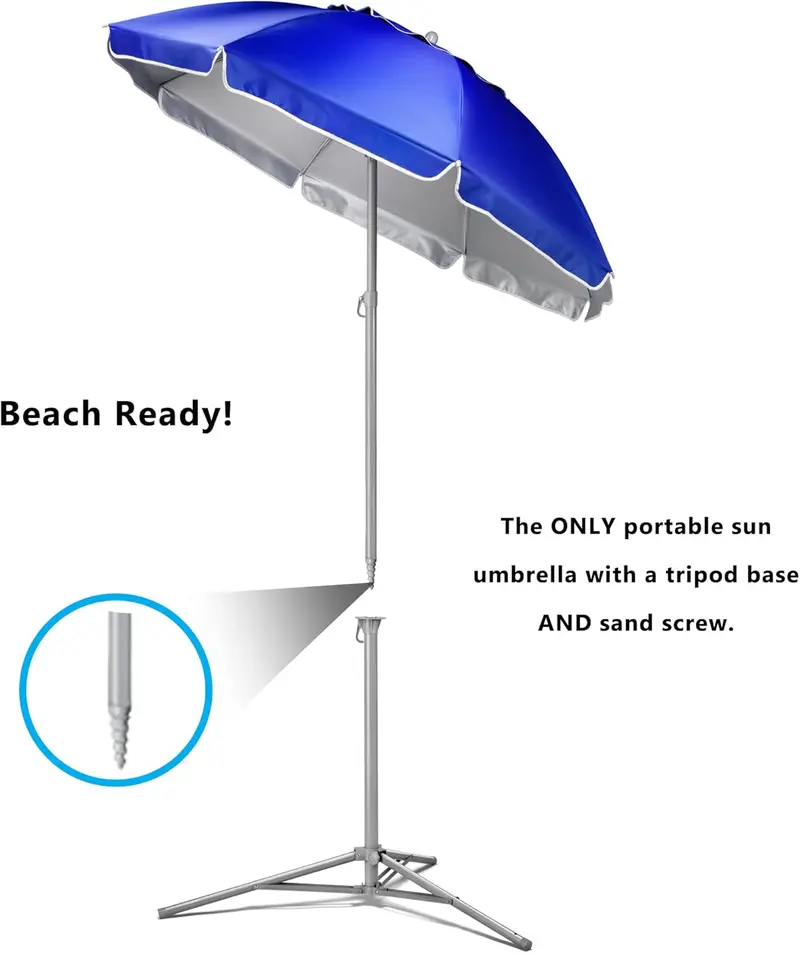 Portable Sun Protection Umbrella with Tripod Base - TikTok Shop