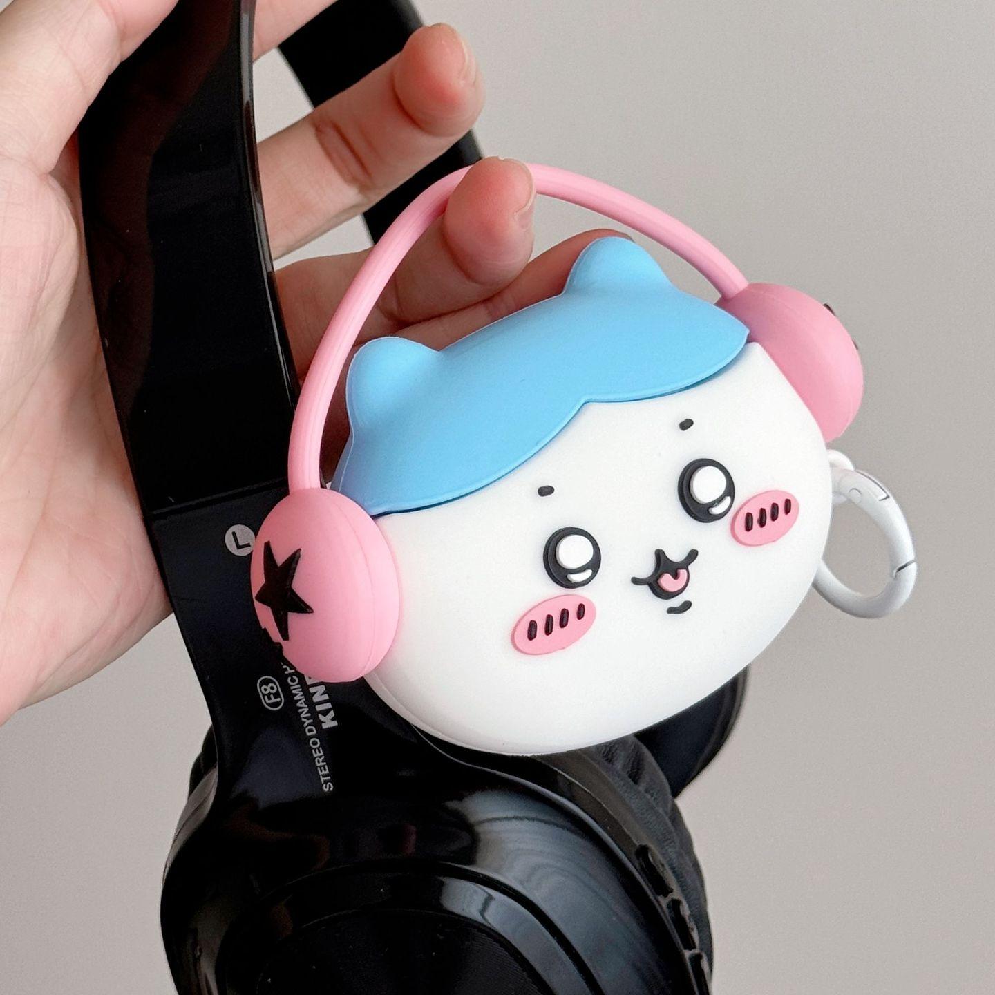 1 piece headphone hachiware headphone case,Cute wireless Bluetooth earphone case, drop resistant, durable and stylish accessory, suitable for AirPods pro3/1/2/3/4/pro/pro2(Different models may have different shapes), Impact Resistant, Protection