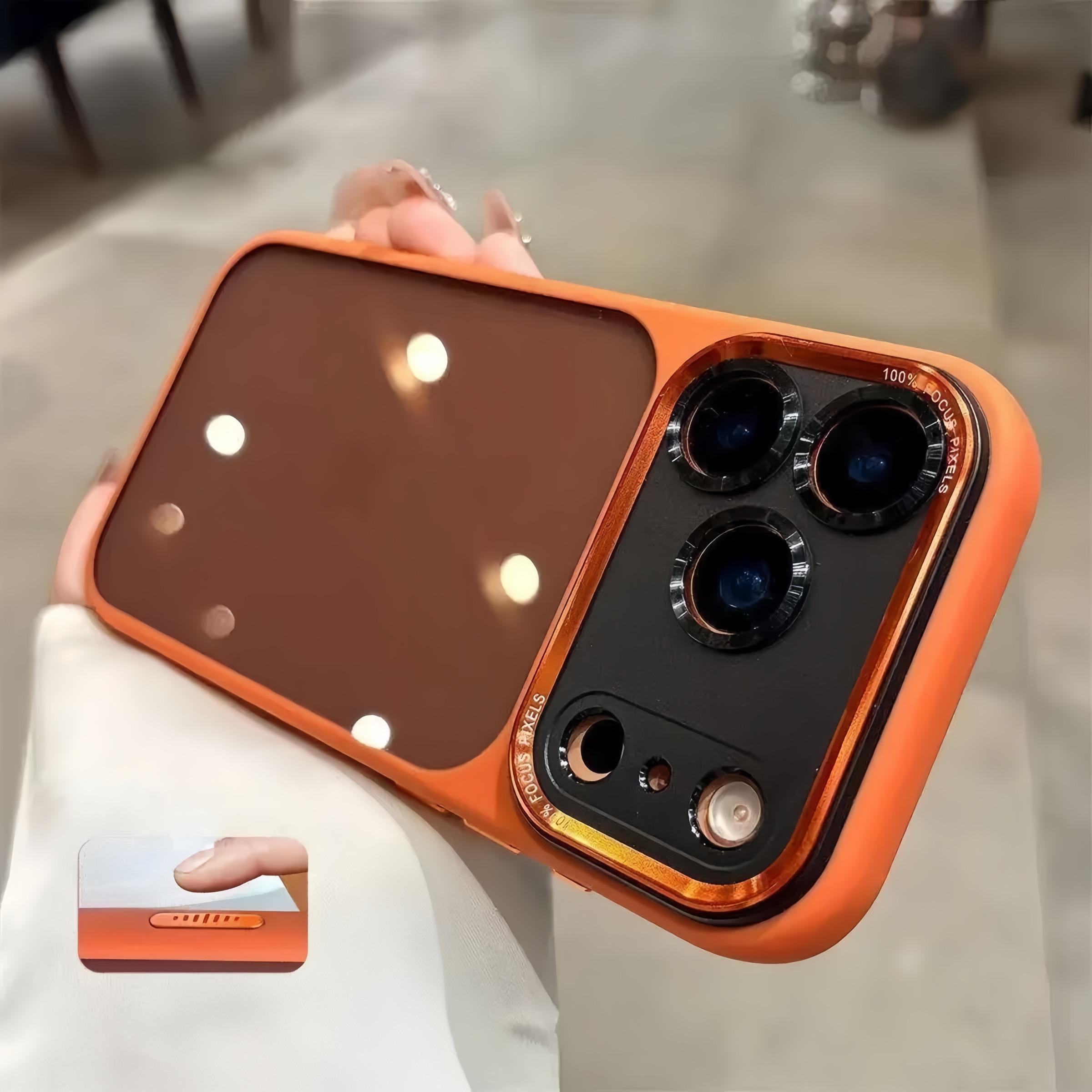 Luxury High-Quality Translucent Metal Lens Frame Protective Acrylic Hard Case for iPhone 17/17 Air/17 Pro/17 Pro Max/16/16 Pro/16 Pro Max/15/15 Pro/15 Pro Max/14/14 Pro Max, Simple Minimalist Design for Men and Women Luxury High-Quality Translucent Metal Lens Frame Protective Acrylic Hard Case for iPhone 17/17 Air/17 Pro/17 Pro Max/16/16 Pro/16 Pro Max/15/15 Pro/15 Pro Max/14/14 Pro Max, Simple Minimalist Design for Men and Women