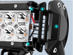 Nilight 4 Inch LED Light Pods Purple Spot Beam Driving Decoration Neon Light Bar 2PCS 18W Off Road Lights 12V 24V Lighting for Truck ATV UTV SUV RV Pick-up Van Boat light bar Automotive  dealsforyoudays