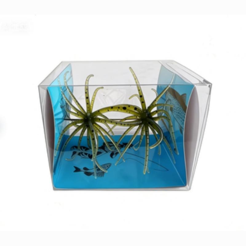 Lure Bait for Black Pits, Realistic Sea Urchin Soft Fishing Lures,  Floating TPR Swimbait with Reflective Stars, Soft Artificial Sea Urchin Lures for Shore, Trout, River, Lake, Saltwater, Slow Sinking & Floating Options for Drop Shot & Finesse Fishing