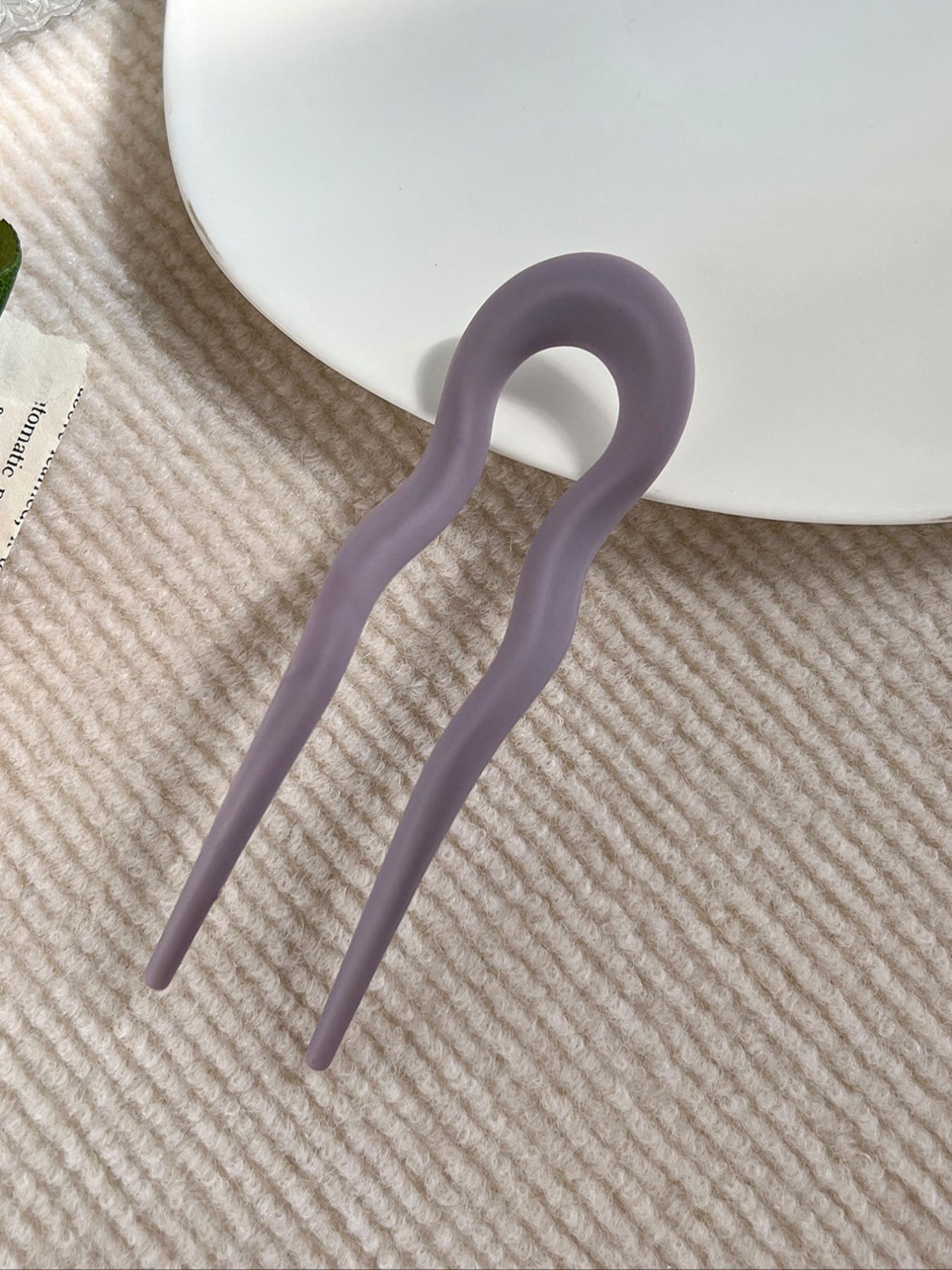 French Twist Spin Hair Forks, U-Shaped Hair Clips, Suitable For Spiral Buns, Tortoiseshell, Fashionable Flexible & Durable Women Hair Accessories