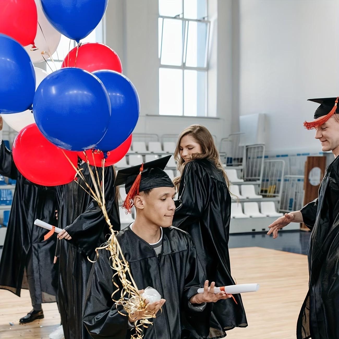 36pcs 10 inch national flag color scheme, red, white, dark blue latex balloons, party supplies, carnival, wedding, birthday, shower, anniversary, federal day, national day, independence day universal decorative balloon gift