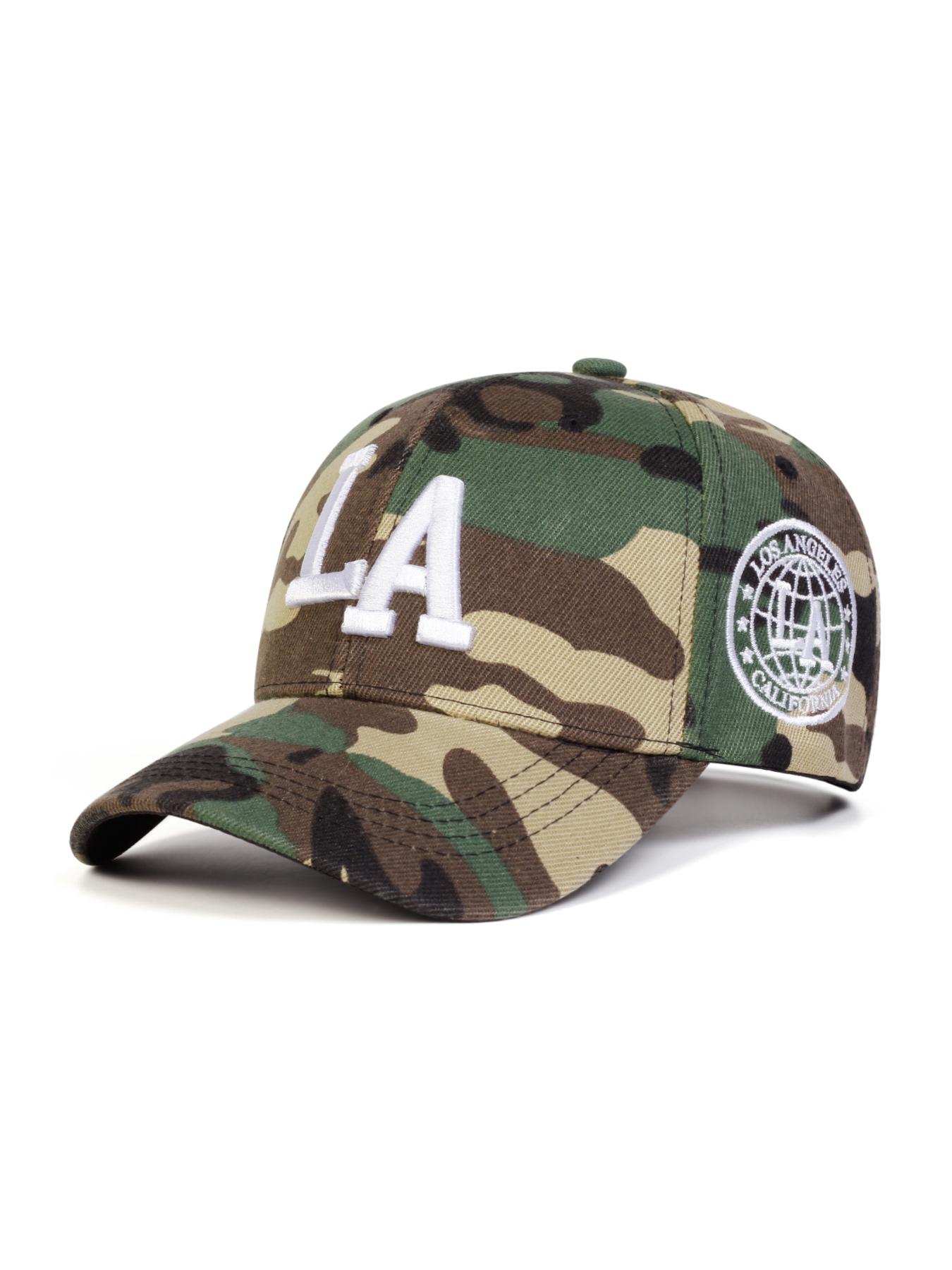 Unisex La Camo Camouflage Pattern Baseball Cap, Adjustable 