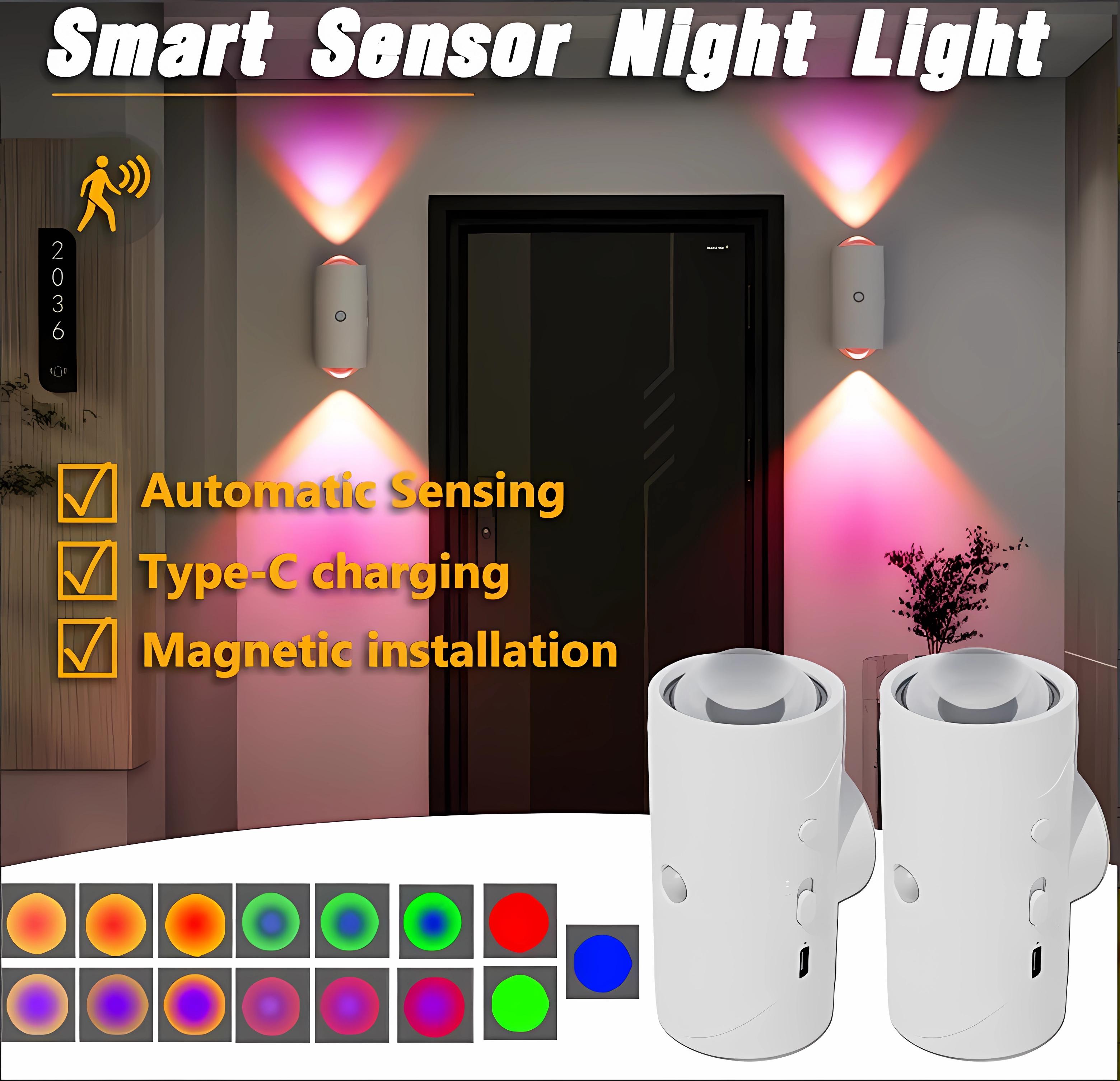 Under Cabinet Lights, Motion Sensor Night Light Indoor, Rechargeable 1500mAh LED, Auto-On Magnetic Dimmable Lamp, 7 Ambient Colors, Plug-Free Stick Anywhere Lighting for Bathroom, Bedroom, Kitchen, Stairs Under Cabinet Lights, Motion Sensor Night Light Indoor, Rechargeable 1500mAh LED, Auto-On Magnetic Dimmable Lamp, 7 Ambient Colors, Plug-Free Stick Anywhere Lighting for Bathroom, Bedroom, Kitchen, Stairs