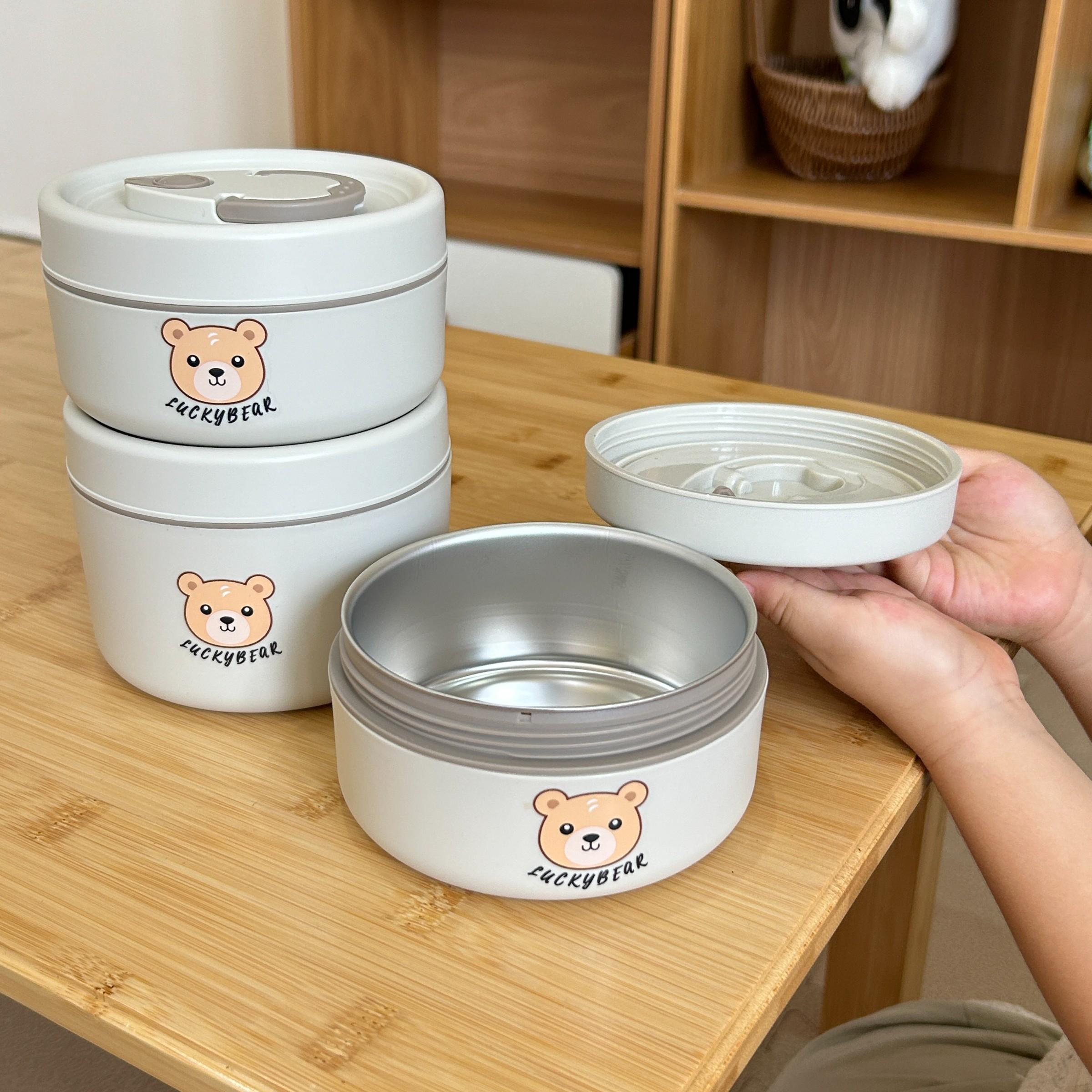 3 piece stainless steel lunch box,🍗🥦🍓🍲 multi-layer insulated portable outdoor food container with bag, sealed lid, suitable for office use and travel. Lunch Box for Work Stay Healthy & Organized ! Ideal for School Office Camping Outdoor Meals portable