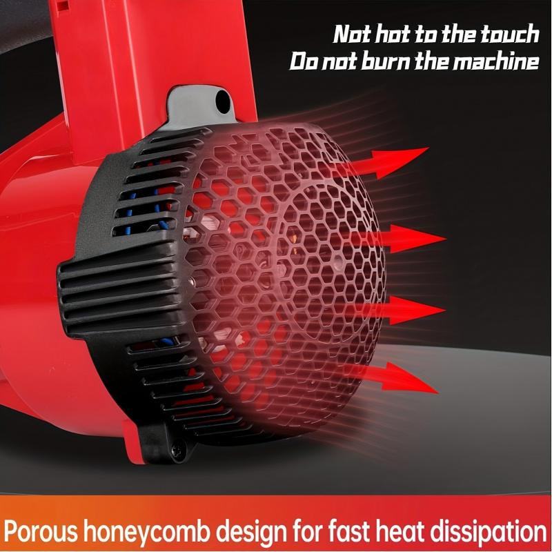 Lithium-ion brushless handheld blower, cordless leaf blower with turbo brushless motor, lightweight, adjustable nozzle - used for leaves, debris, and snow in yards/gardens, cordless rechargeable for home use