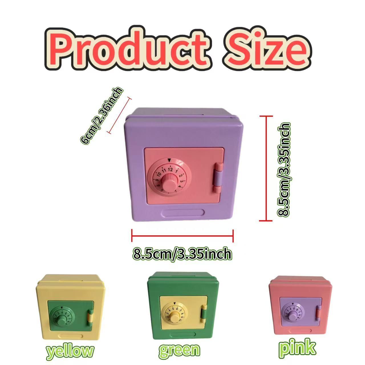 1pcsChildren's ATM piggy bank, suitable for boys and girls, mini electronic bank with password lock, safe coin bank for boys and girls, children's cash savings box, great children's gift toy bank