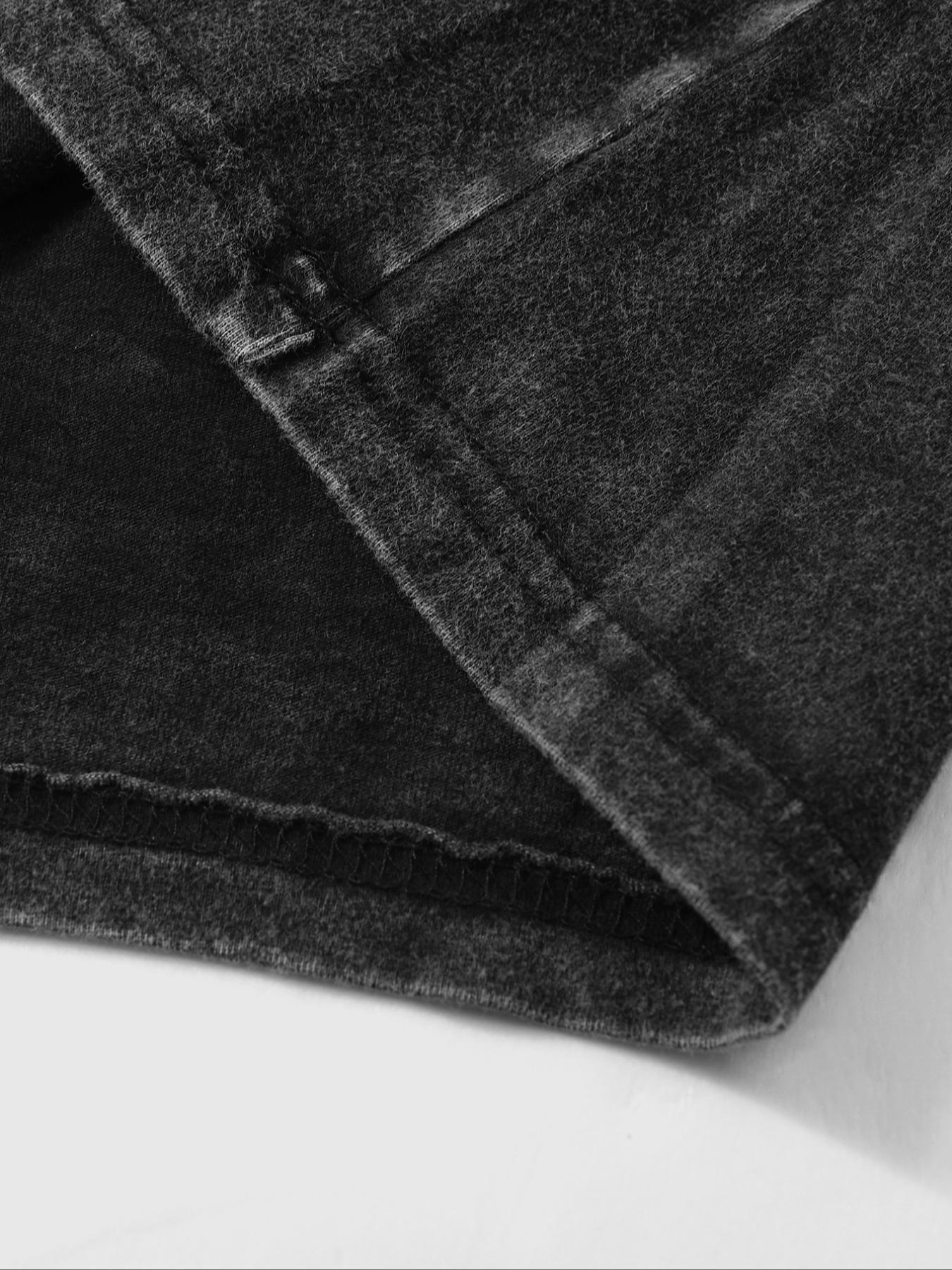 Unisex Vintage Street Style "The only way is Jesus" faith-themed printed and washed cotton T-shirt, John Gospel Bible Verse, Short Sleeve, All Seasons, Y2K & Gothic Fashion