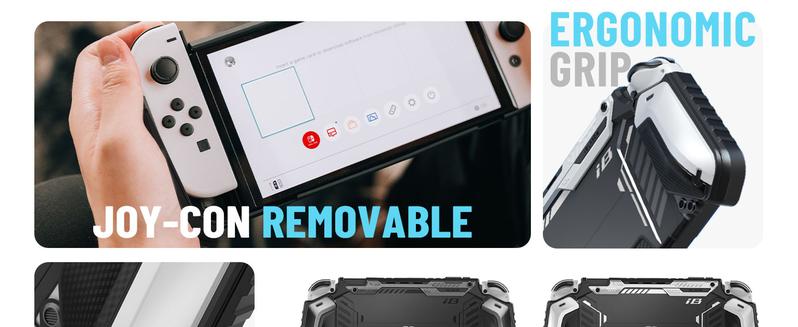 SUPCASE CASE for Nintendo Switch OLED Case 2021 Dockable Comfortable Grip protection Anti-Scratch Case Compatible with Nintendo Switch OLED Model and Joy-Con Controller handheld cover Gaming Stuff Game Peripherals