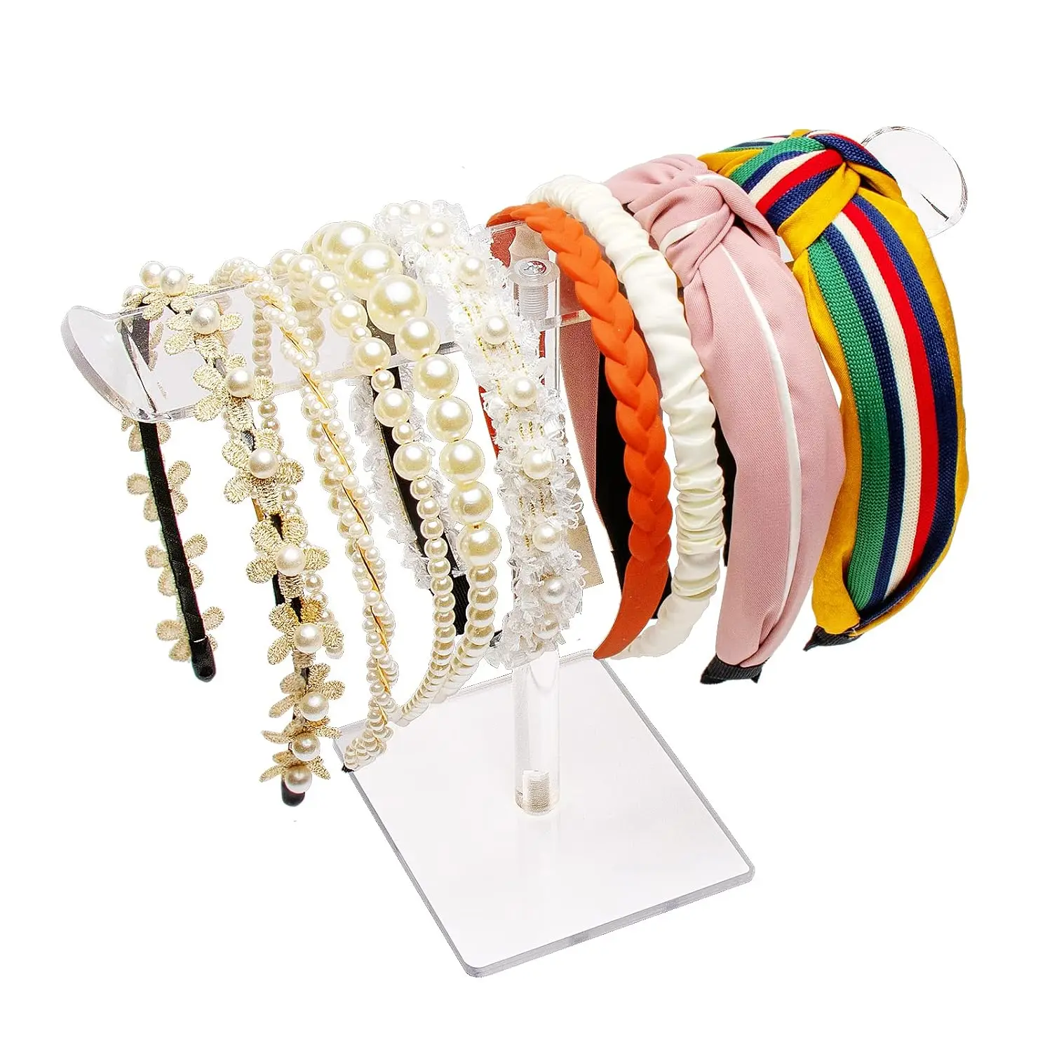 Headband Holder, Hair Accessories Organizer Clear Stand for Girls