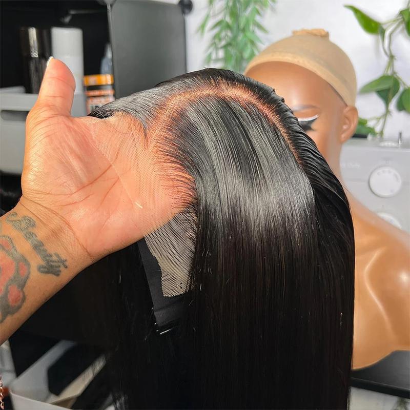 Bling Hair Straight Lace Front Wigs Hd Lace Wig 13x6 Real Hair Wigs For Black Women Pre Plucked Brazilian 32 30 Inch 13x4 Lace Frontal Wig