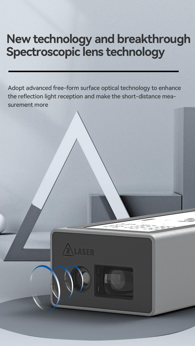 Mileseey M120Pro Laser Measure, Laser Tape with 98ft Range, USB Charging, Supports m/in/ft Unit Switching, Pythagorean Mode, Measures Distance, Area, and Volume. Mini Portable Laser Measurement Tool.TikTokShopBlackFriday