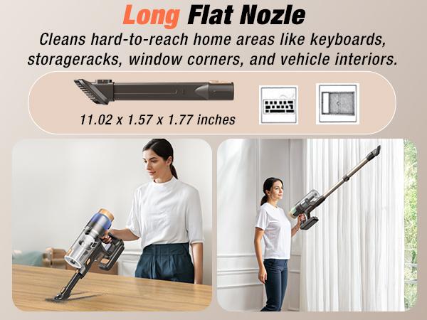 Cordless Vacuum Cleaner, 580W 48KPA, 70 Min Runtime, Touch Screen, High-Power Brush, Self-Standing with Wall Mount for Pet Hair & All Floors