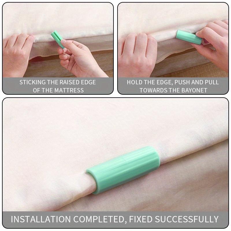 Bed Sheet Clips Set, Thick Durable Non-Slip Design, Invisible Bed Linen Organizer, Multi-Piece Home Use, Bedroom Essentials