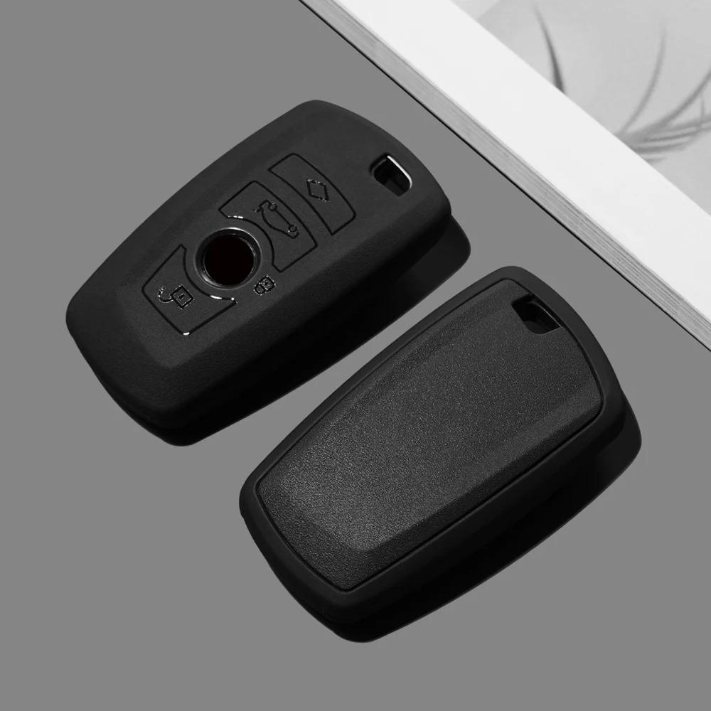 ABS Car Key Case Cover, Compatible with BMW 1 3 5 7 Series, M3, M4, X1, X3 G01, X4 G02, X5 F15 F16, F07 F10 F20 F21 F30 F31 F32 F34 Models, A