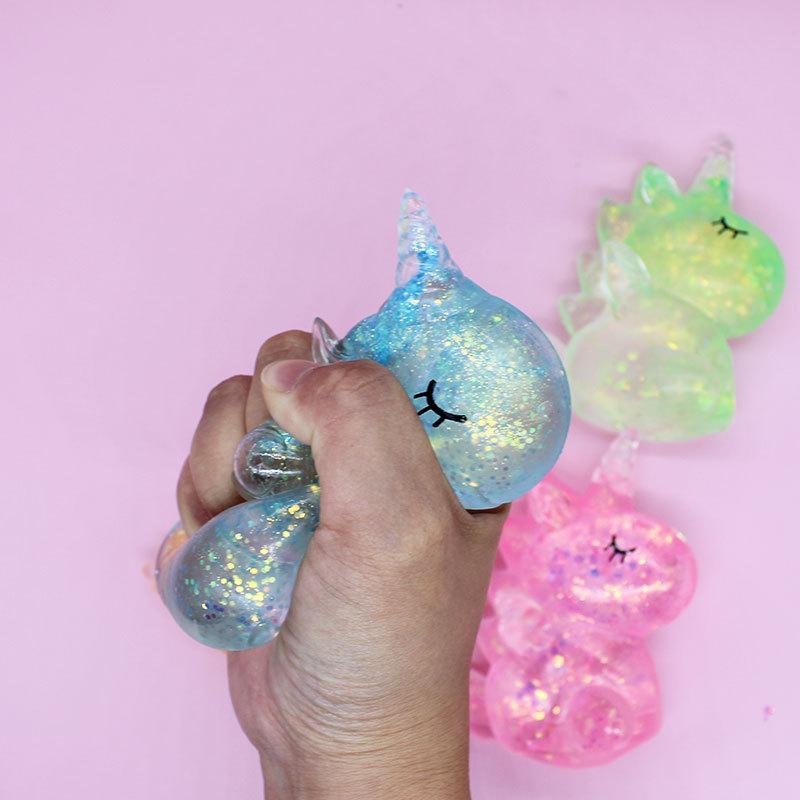 Axolotl Unicorn Squishy Toys, Stress Relief & Sensory Fidgets for Adults, Unisex Gift for Christmas & Festivals, No Batteries Needed