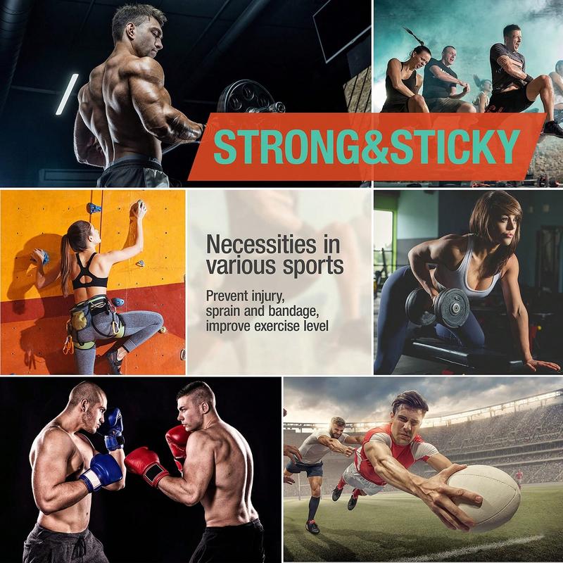 1 Roll Of Sports Tape, Professional Athletic Trainer Tape, Sport Care Tape Sport Strapping Tape, Non-stick Easy To Tear For Sports Athletes Trainers As First Aid Injury Wrap (1.5" X 30 Feet)