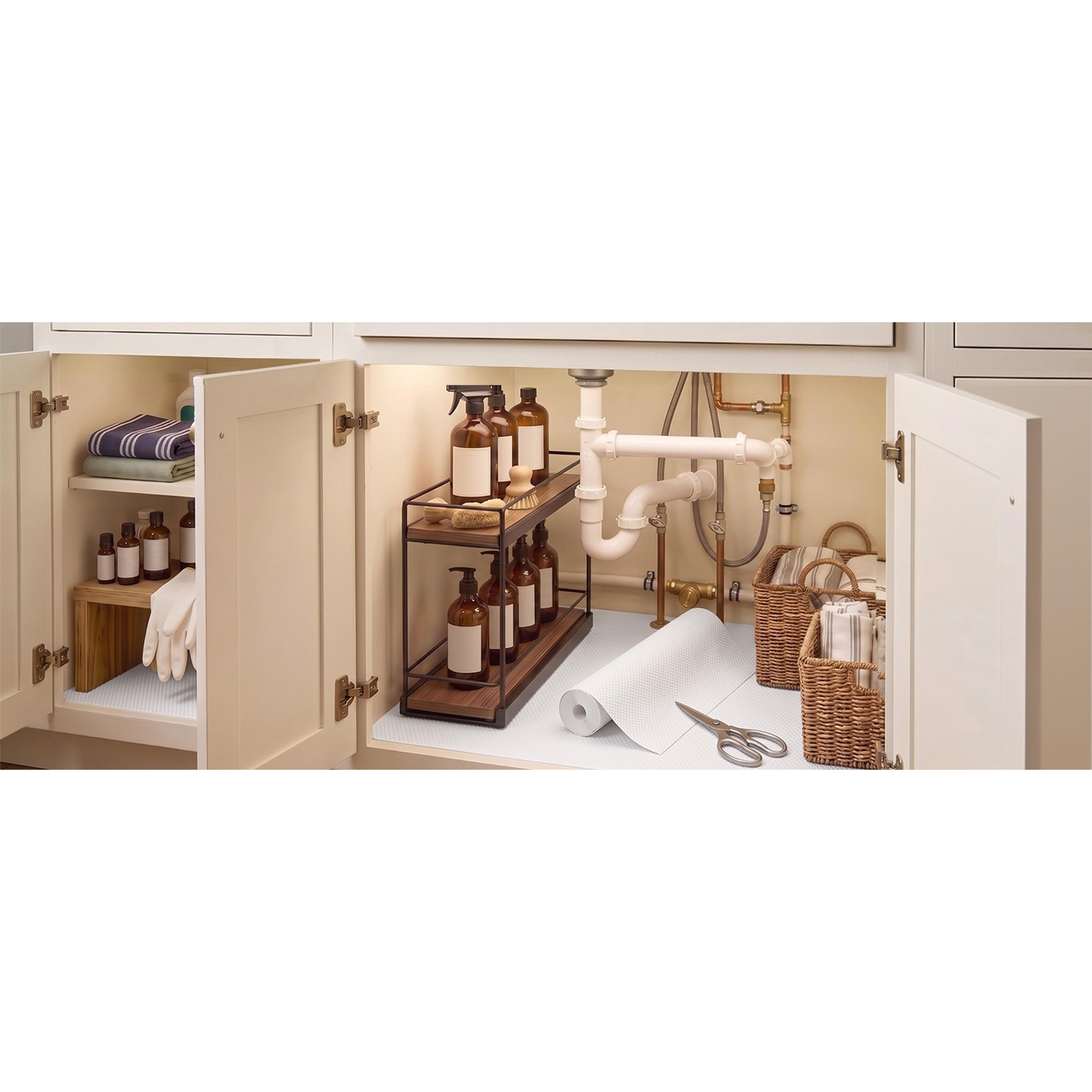 Cabinet Shelf Liner White: Waterproof EVA Drawer Paper