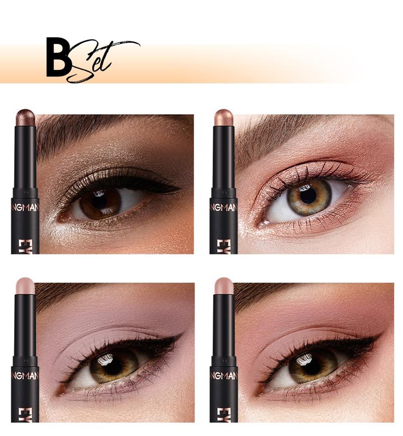 Cream Eyeshadow Stick Gift Set, 8 PCS Soft Smooth Matte Earth & Bright Metal Color Contour Sticks, Waterproof & Long-Lasting Cream Eyeshadow Stick Gift Set, 8 PCS Soft Smooth Matte Earth & Bright Metal Color Contour Sticks, Waterproof & Long-Lasting