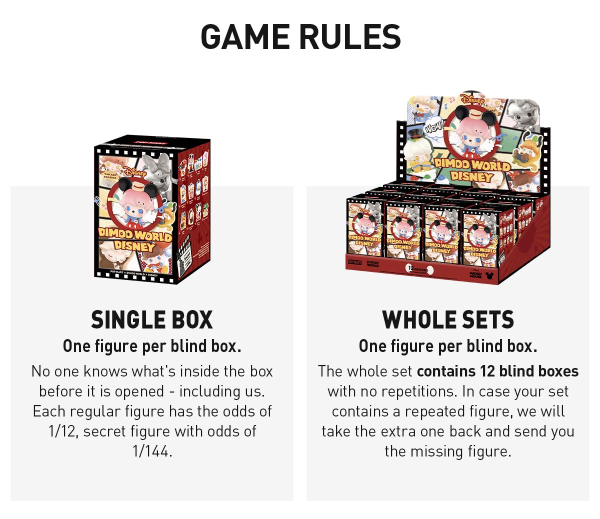 POP MART DIMOO WORLD × DISNEY Series Figures POP MART DIMOO WORLD × DISNEY Series Figures